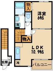 レザンジュの物件間取画像